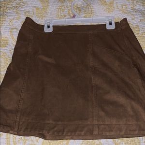Suede Abercrombie winter skirt